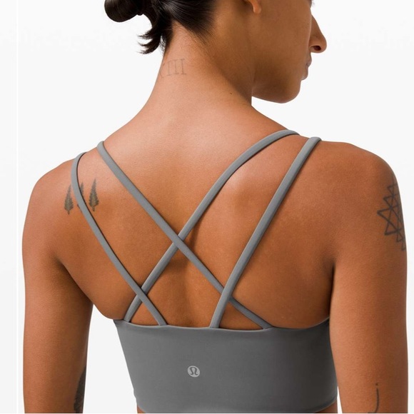 ❤️ Like a Cloud Longline Bra Light Support, B/C Cup Grey Size 6 Asphalt Grey - Picture 4 of 5